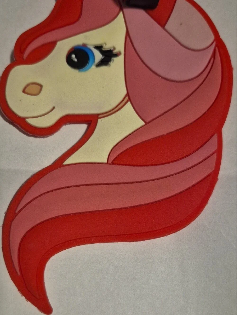Kids Unicorn Luggage Tag in Pink and Red